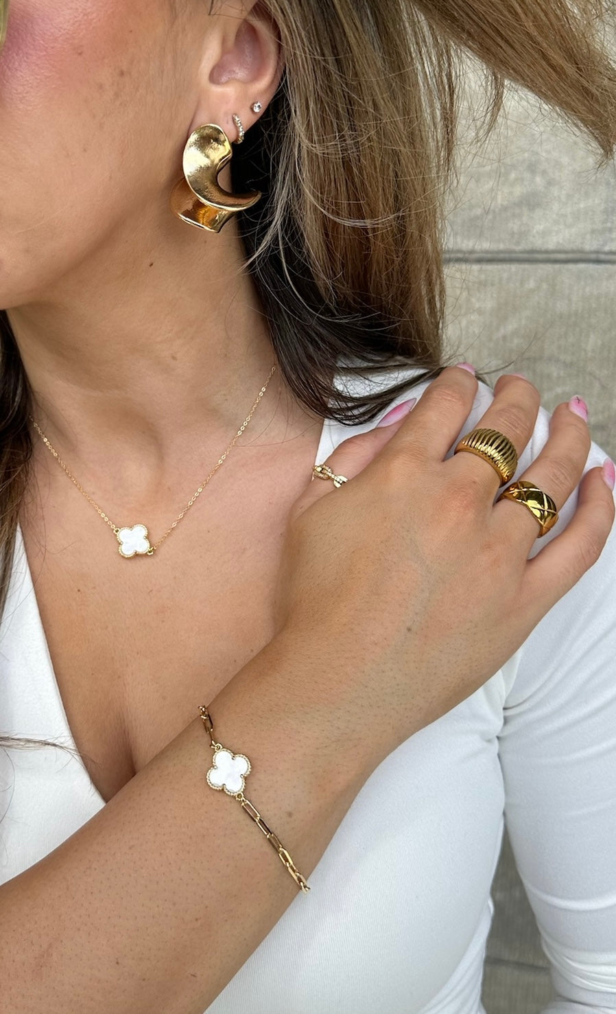 White Clover Necklace