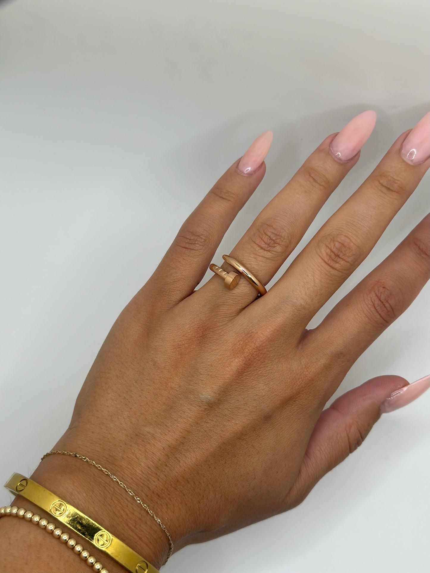 Rose Gold Nail Ring