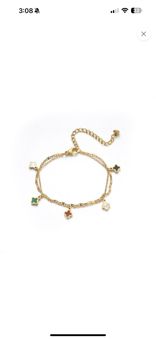 Clover Charm Bracelet